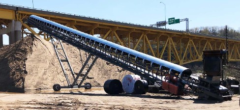 Radial Stacker, 36x150 Radial Stacking Conveyor, belt conveyor, truss conveyors Radial Stacker, 36x150 Radial Stacking Conveyor, belt conveyor, truss conveyors