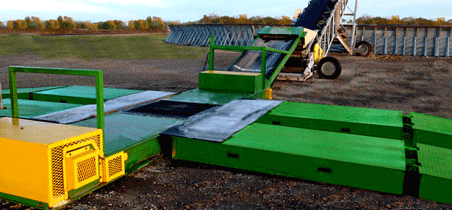 Drive Over Grain Truck Unloader